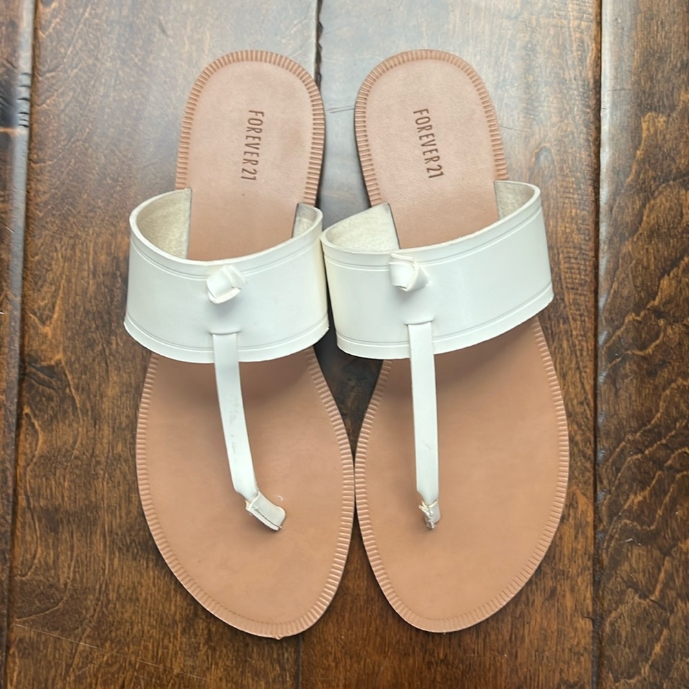 Forever 21 white sandals